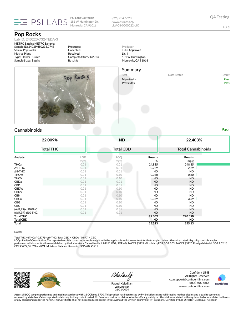 LA POP ROCKS — wholesale indica flower
