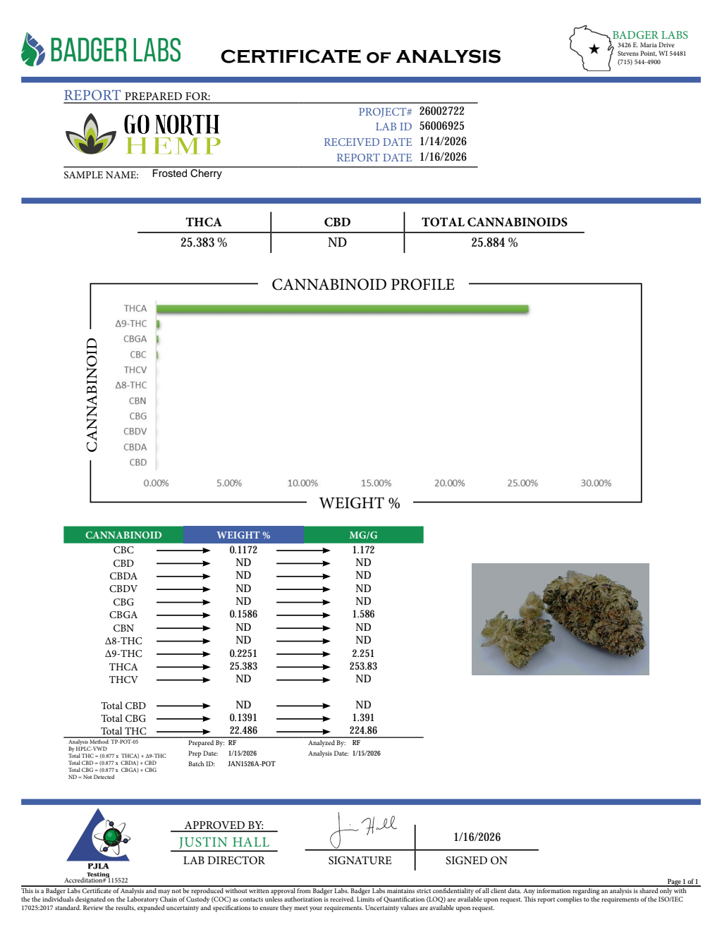 FROSTED CHERRY — wholesale hemp product main photograph