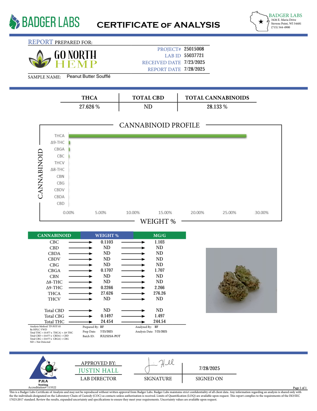 PEANUT BUTTER SOUFLE — wholesale hemp product main photograph