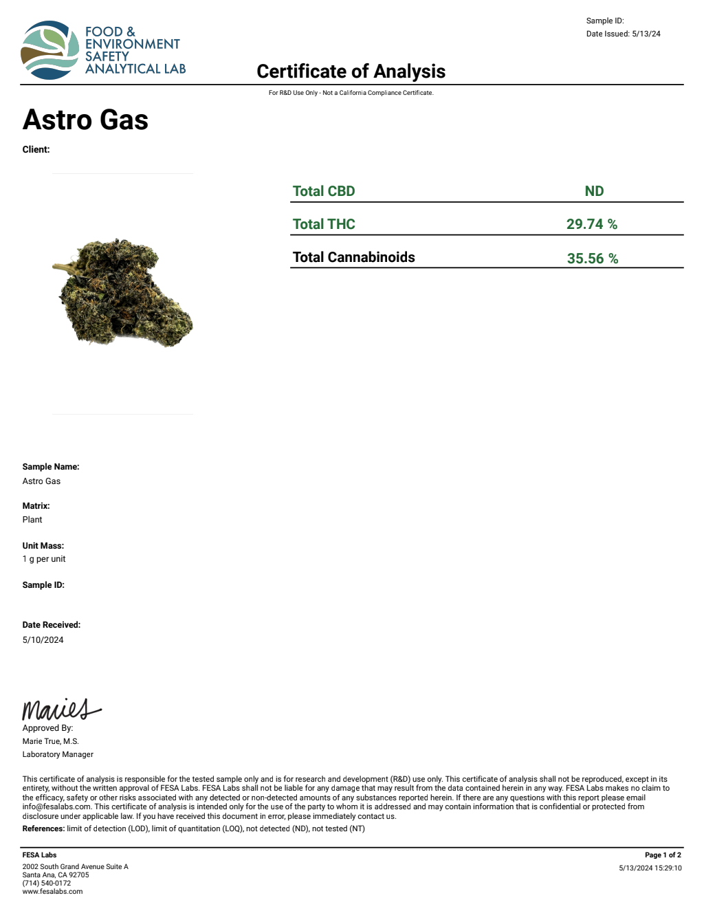 ASTRO GAS — wholesale indica flower