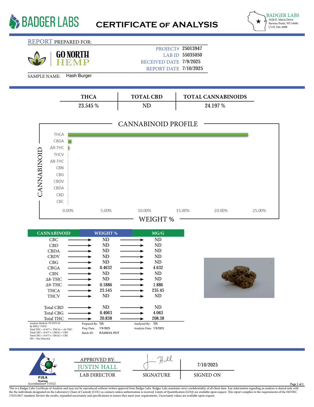 HASH BURGER — wholesale hybrid concentrate