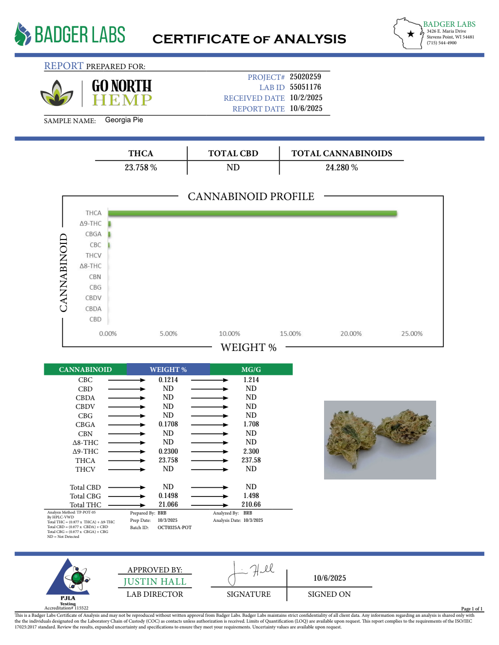 GEORGIA PIE — wholesale indica flower