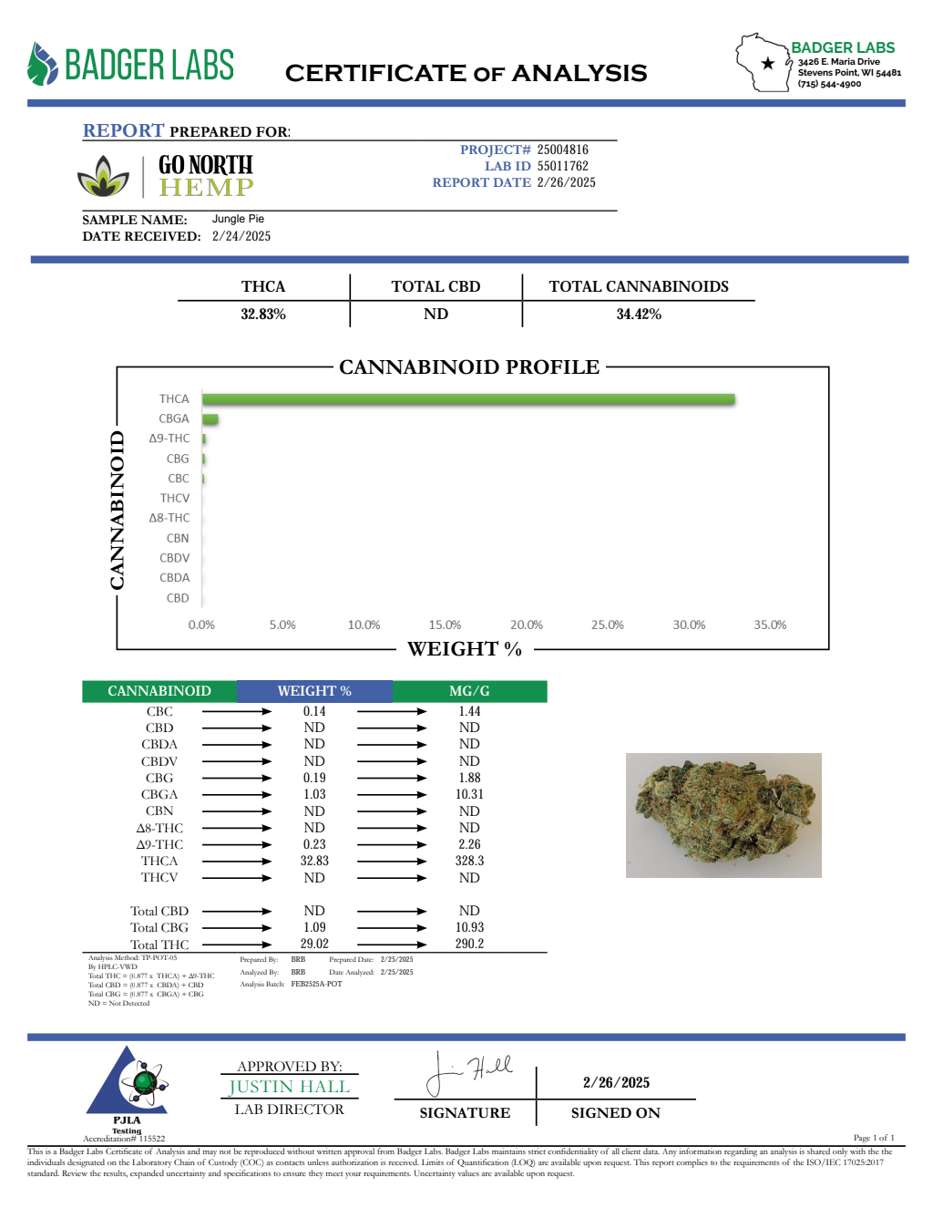 JUNGLE PIE — wholesale sativa flower