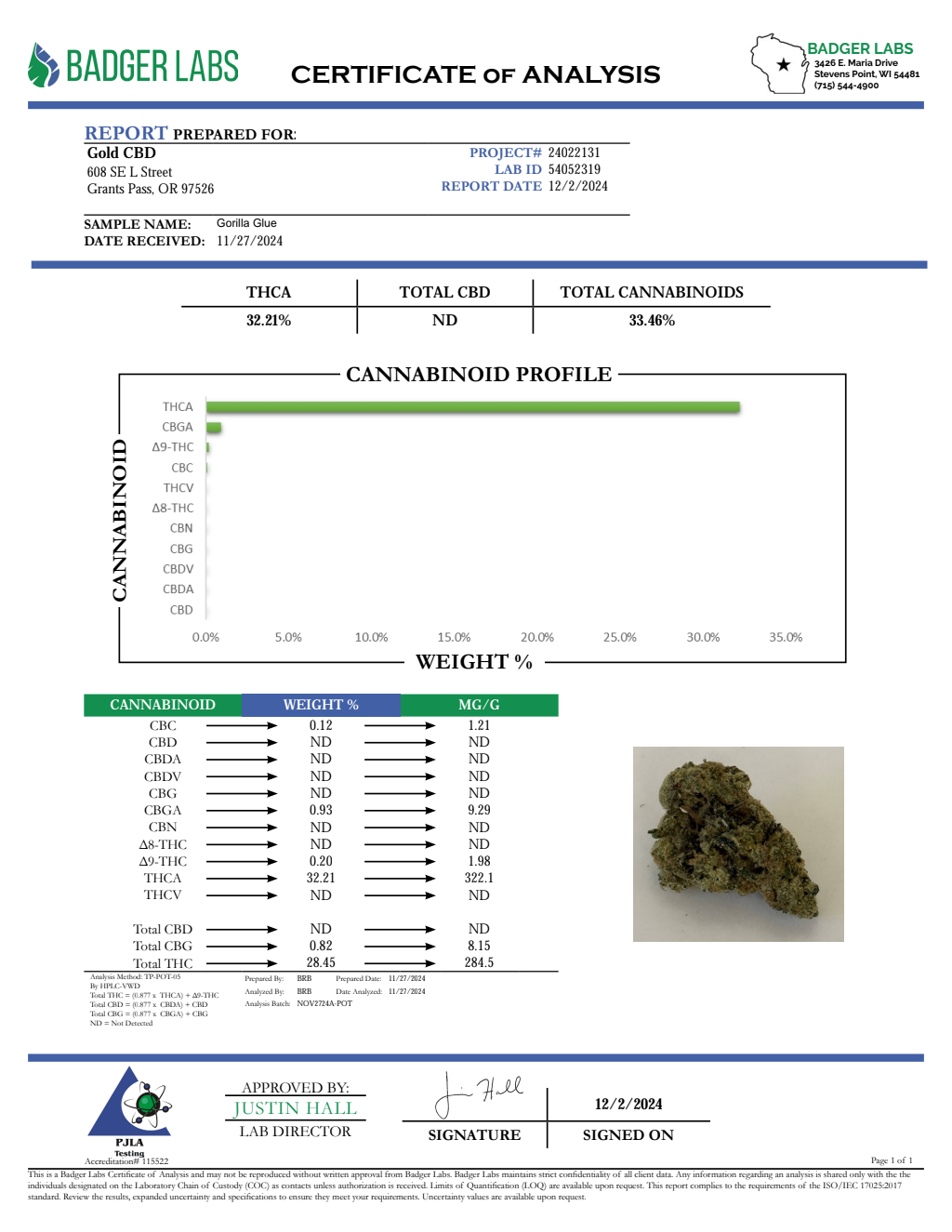 GORILLA GLUE — wholesale indica flower
