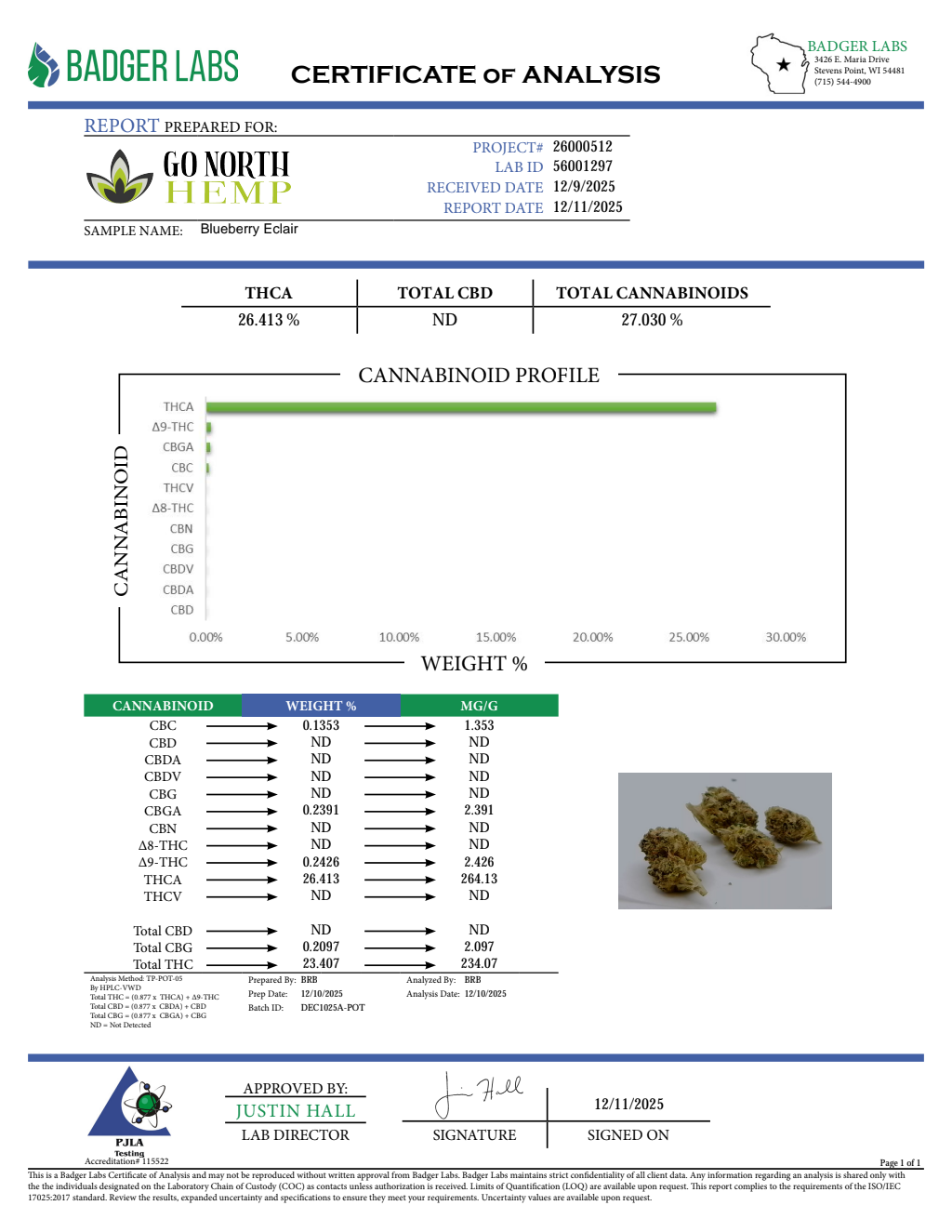 BLUEBERRY ECLAIR - MED — wholesale hybrid flower